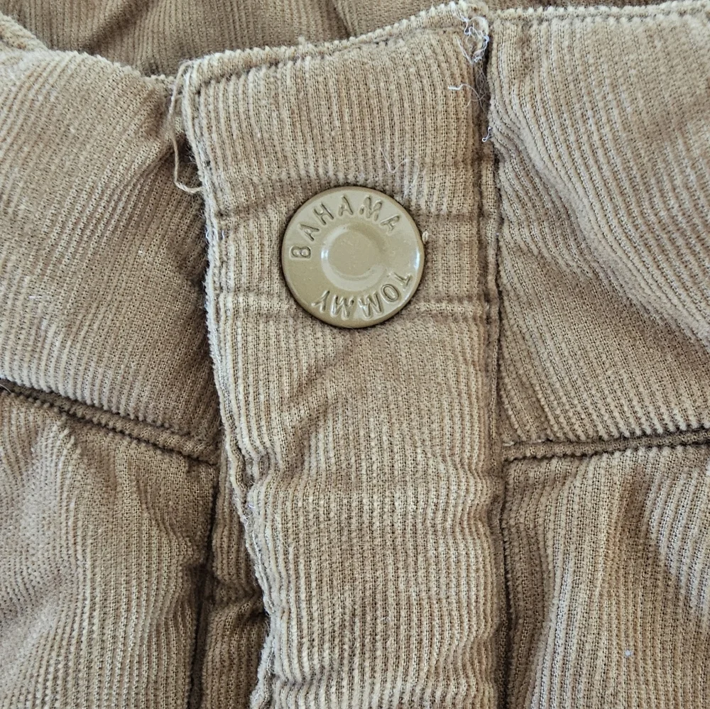 Tommy Bahama Kids XL 14 Corduroy Puffer Vest Plaid Lined Brown Outdoor Warm - Picture 5 of 9